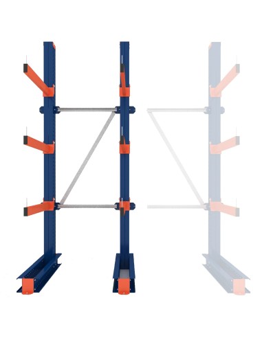 KRAGARMREGAL EINSEITIG GRUNDELEMENT 3m hoch - 80cm armtiefe - 1.1m breit