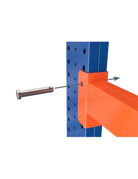 KRAGARMREGAL EINSEITIG GRUNDELEMENT 3m hoch - 80cm armtiefe - 1.1m breit