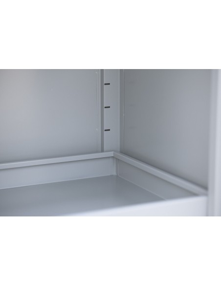 Wolfstahl Chemikalienschrank Gefahrstoffschrank Stahl lichtgrau 92 x 42 x 195 cm