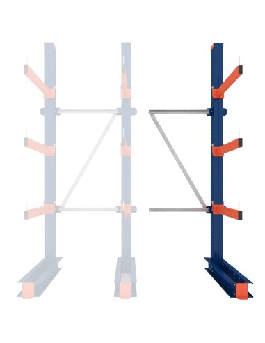 KRAGARMREGAL EINSEITIG ANBAUELEMENT 3m hoch - 80cm armtiefe - 1.1m breit