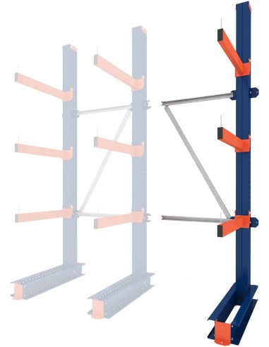 KRAGARMREGAL EINSEITIG ANBAUELEMENT 3m hoch - 80cm armtiefe - 1.1m breit