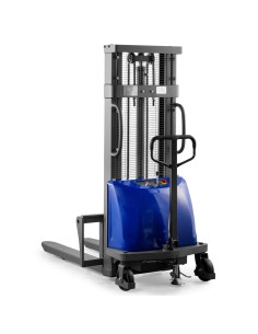 Halbelektrischer Hochhubwagen FLEX-E mit verstellbaren Gabeln