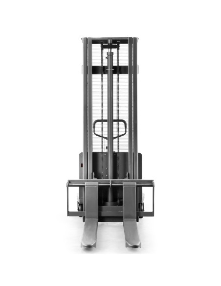 Halbelektrischer Hochhubwagen FLEX-E mit verstellbaren Gabeln