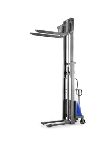 Halbelektrischer Hochhubwagen FLEX-E mit verstellbaren Gabeln