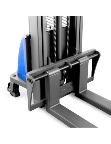 Halbelektrischer Hochhubwagen FLEX-E mit verstellbaren Gabeln