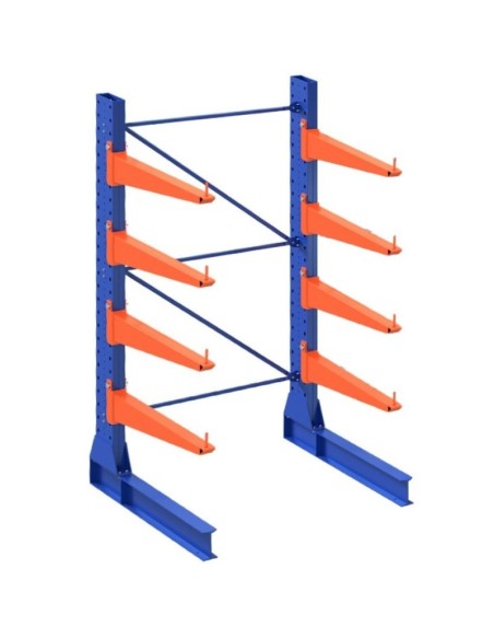 KRAGARMREGAL EINSEITIG GRUNDELEMENT 4m hoch - 80cm armtiefe - 1.1m breit