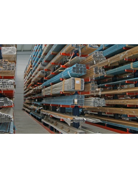 KRAGARMREGAL EINSEITIG GRUNDELEMENT 4m hoch - 80cm armtiefe - 1.1m breit