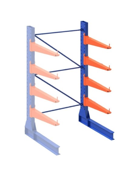 KRAGARMREGAL EINSEITIG ANBAUELEMENT 4m hoch - 80cm armtiefe - 1.1m breit