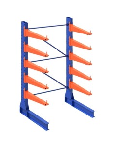 KRAGARMREGAL EINSEITIG GRUNDELEMENT 5m hoch - 80cm armtiefe - 1.1m breit