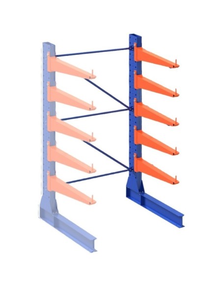 KRAGARMREGAL EINSEITIG ANBAUELEMENT 5m hoch - 80cm armtiefe - 1.1m breit