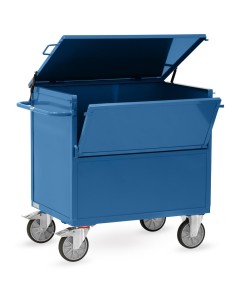 Fetra Blechkastenwagen mit Deckel, pulverbeschichtet