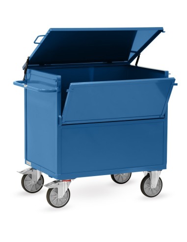 Fetra Blechkastenwagen mit Deckel, pulverbeschichtet