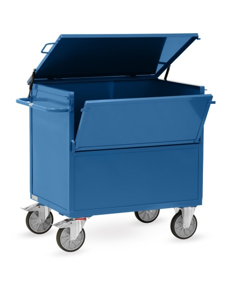 Fetra Blechkastenwagen mit Deckel, pulverbeschichtet