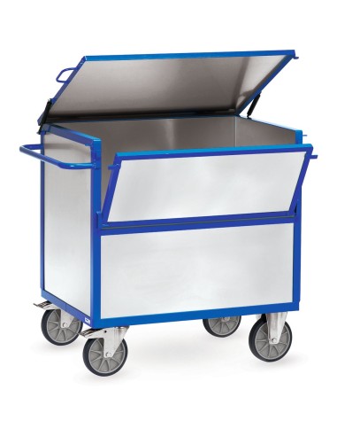 Fetra Blechkastenwagen mit Deckel, verzinkt