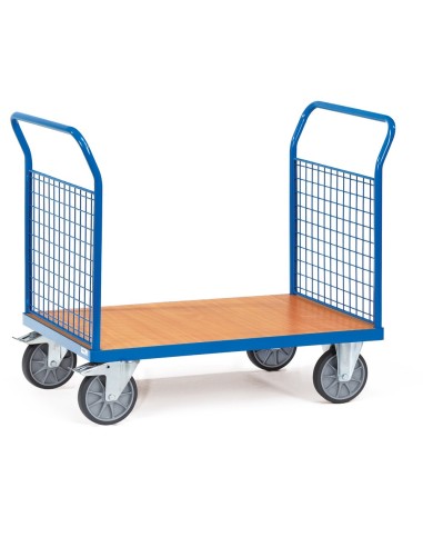 Fetra Doppel-Stirnwandwagen mit Wänden aus Drahtgitter