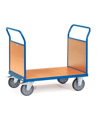 Fetra Doppel-Stirnwandwagen mit Wänden aus Holz