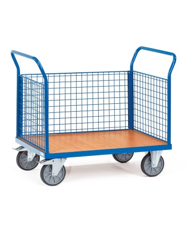 Fetra Dreiwandwagen mit Wänden aus Drahtgitter