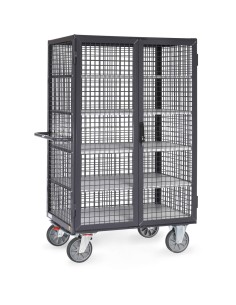 Fetra ESD-Kastenwagen 750 kg, mit TOTALSTOP, Doppelflügeltür und Treibriegelverschluss