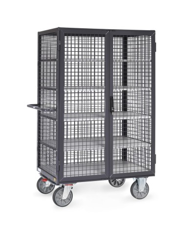 Fetra ESD-Kastenwagen 750 kg, mit TOTALSTOP, Doppelflügeltür und Treibriegelverschluss