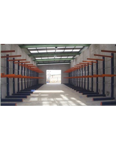 KRAGARMREGAL DOPPELSEITIG GRUNDELEMENT 3m hoch - 80cm armtiefe - 1.1m breit