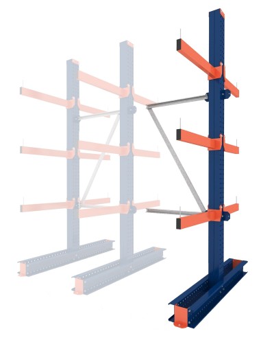 KRAGARMREGAL DOPPELSEITIG ANBAUELEMENT 3m hoch - 80cm armtiefe - 1.1m breit