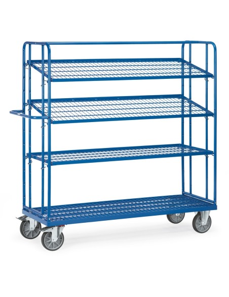 Fetra Etagenwagen mit 3 losen Drahtgitterböden