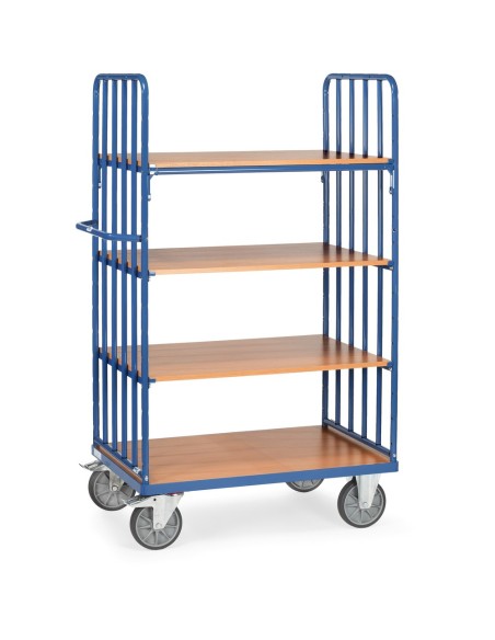 Fetra Etagenwagen mit 4 Böden, Stirnwände mit Streben