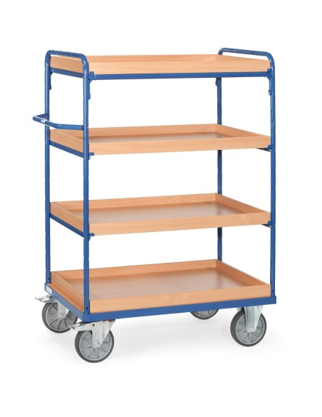 Fetra Etagenwagen mit 4 Kästen, Höhe 1500 mm