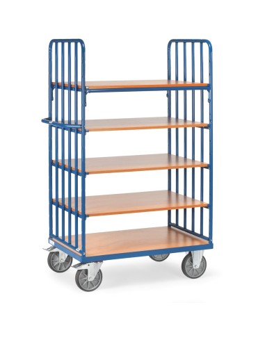 Fetra Etagenwagen mit 5 Böden, Stirnwände mit Streben