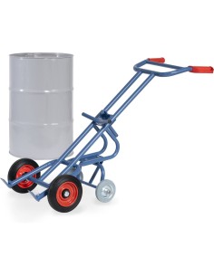Fetra Fasskarre mit 2 Stützrädern, Tragkraft 300 kg