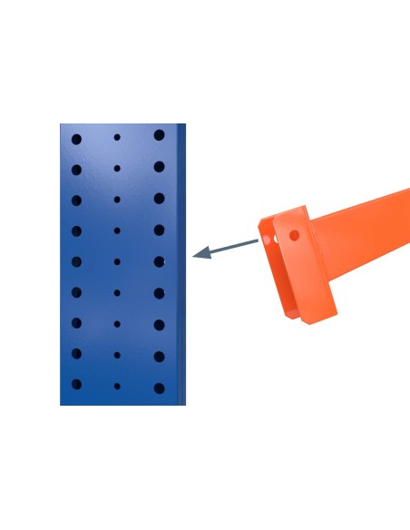 KRAGARMREGAL DOPPELSEITIG GRUNDELEMENT 4m hoch - 80cm armtiefe - 1.1m breit