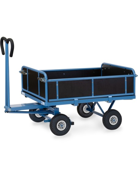 Fetra Handpritschenwagen mit Bordwänden, Luftbereifung