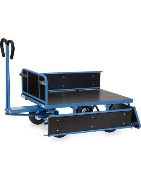 Fetra Handpritschenwagen mit Bordwänden, Luftbereifung