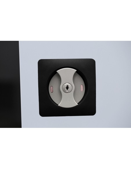 Wolfstahl Chemikalienschrank Gefahrstoffschrank Stahl Fachböden mit Lochblechabdeckung 92 x 42 x 195 cm