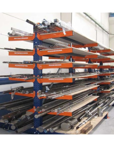 KRAGARMREGAL DOPPELSEITIG ANBAUELEMENT 4m hoch - 80cm armtiefe - 1.1m breit