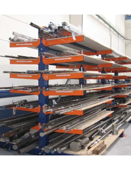 KRAGARMREGAL DOPPELSEITIG ANBAUELEMENT 4m hoch - 80cm armtiefe - 1.1m breit