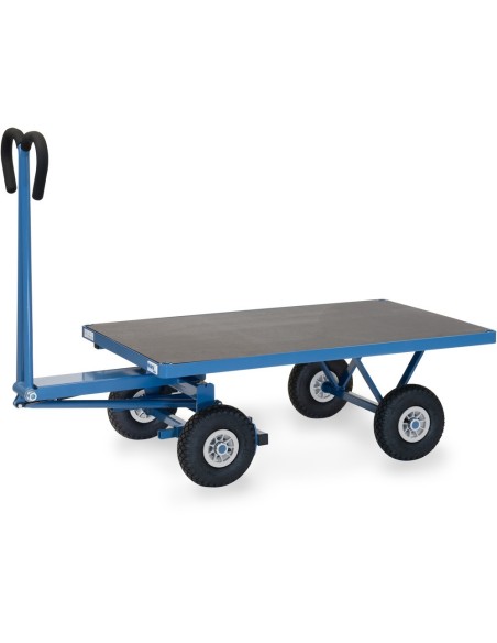 Fetra Handpritschenwagen mit Plattform, Luftbereifung