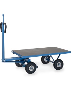 Fetra Handpritschenwagen mit Plattform, mit Luftbereifung, mit Zugöse