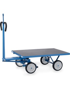 Fetra Handpritschenwagen mit Plattform, mit Vollgummibereifung, mit Zugöse