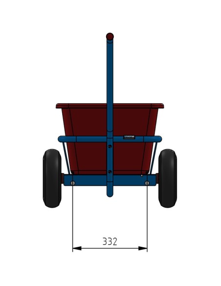 Fetra Handwagen mit herausnehmbarer Kunststoffmulde