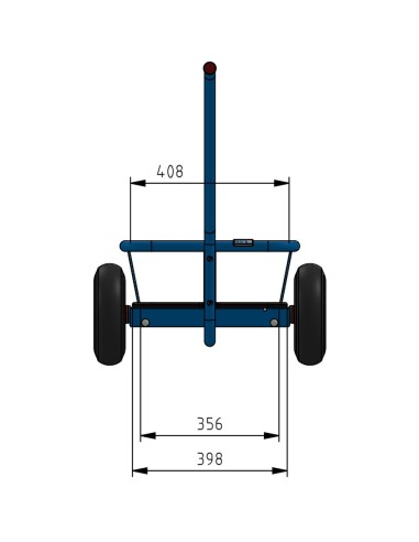 Fetra Handwagen mit Ladefläche aus wasserfestem Sperrholz