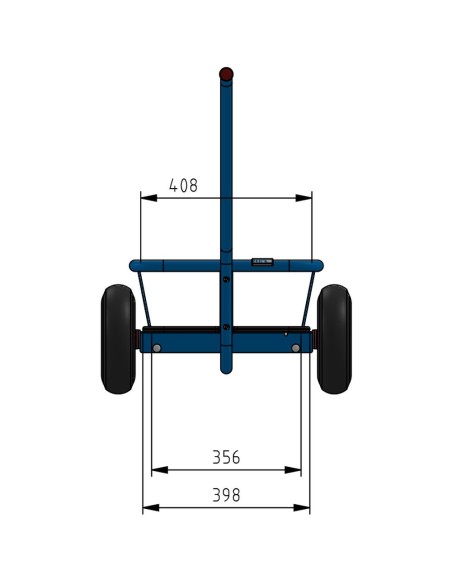 Fetra Handwagen mit Ladefläche aus wasserfestem Sperrholz