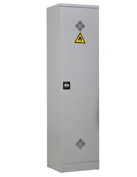 Wolfstahl Chemikalienschrank Gefahrstoffschrank Stahl lichtgrau 50 x 42 x 195 cm