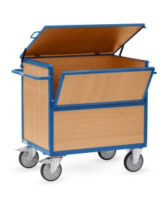 Fetra Holzkastenwagen mit Deckel