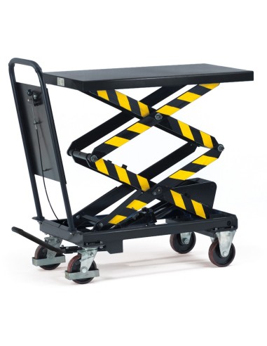 Fetra Hubtischwagen mit Doppel-Schere, Ladefläche 1010 x 520 mm