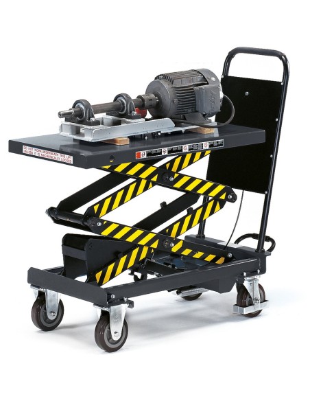 Fetra Hubtischwagen mit Doppel-Schere, Ladefläche 1010 x 520 mm