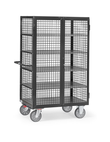 Fetra Kastenwagen 750 kg, mit TOTALSTOP, Doppelflügeltür und Treibriegelverschluss, Grey Edition