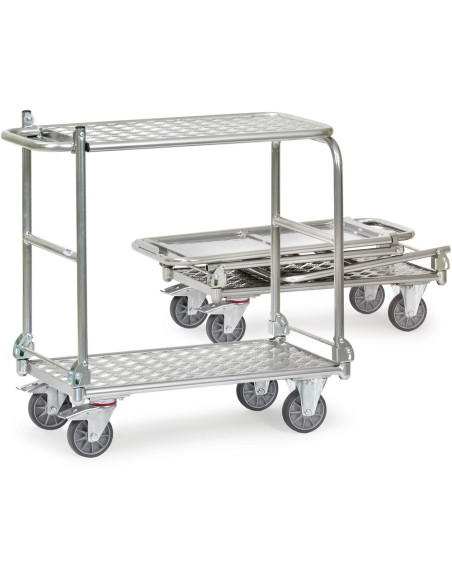 Fetra Klappwagen mit 2 Bügel und klappbarer Tischplattform