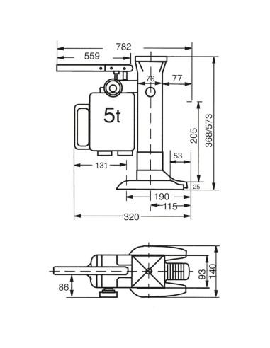Fetra Maschinenheber 5 und 10 t