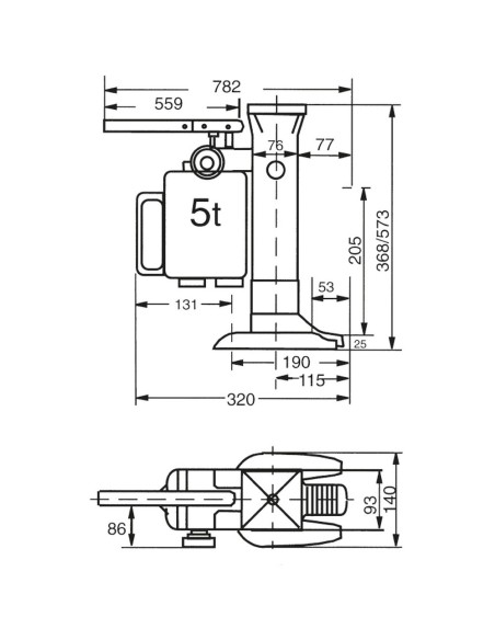Fetra Maschinenheber 5 und 10 t